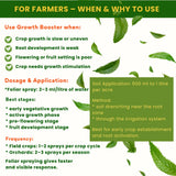 Growth Booster - Liquid Red Seaweed Extract, Plant Growth Promoter, Organic Plant Tonic for Healthy Plants, Strong Roots, More Flowers & High Yield | Indoor & Outdoor Use