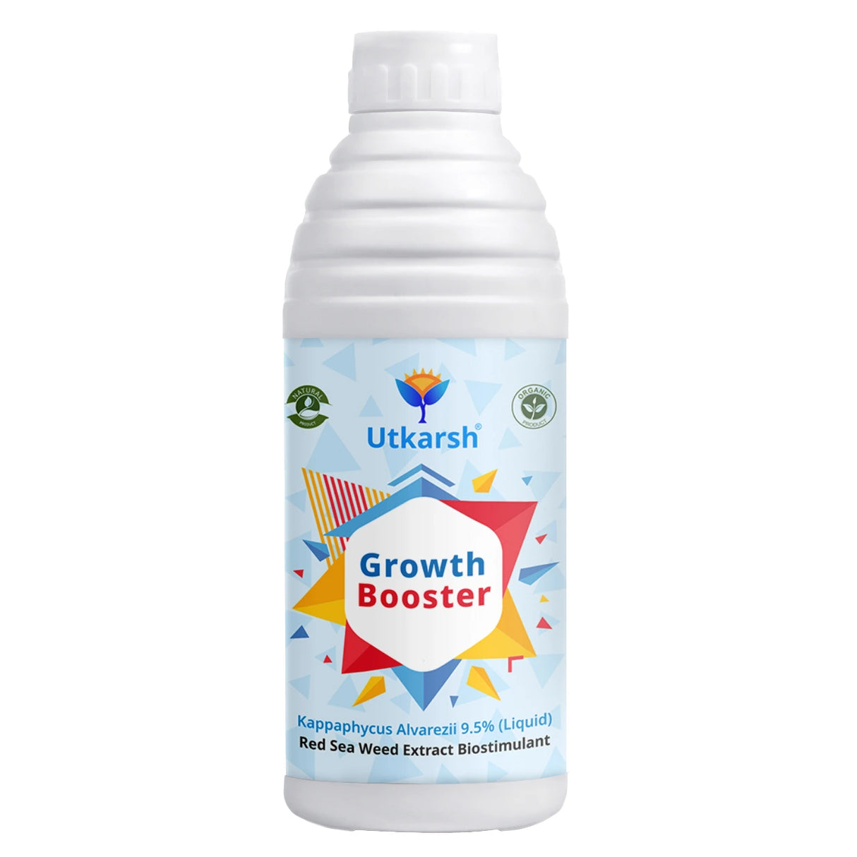 Growth Booster - Liquid Red Seaweed Extract, Plant Growth Promoter, Organic Plant Tonic for Healthy Plants, Strong Roots, More Flowers & High Yield | Indoor & Outdoor Use