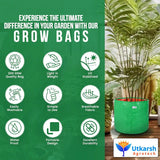 200 GSM Green HDPE Grow Bags- 12 X 15 Inch - Utkarsh Agrochem Pvt ltd. 