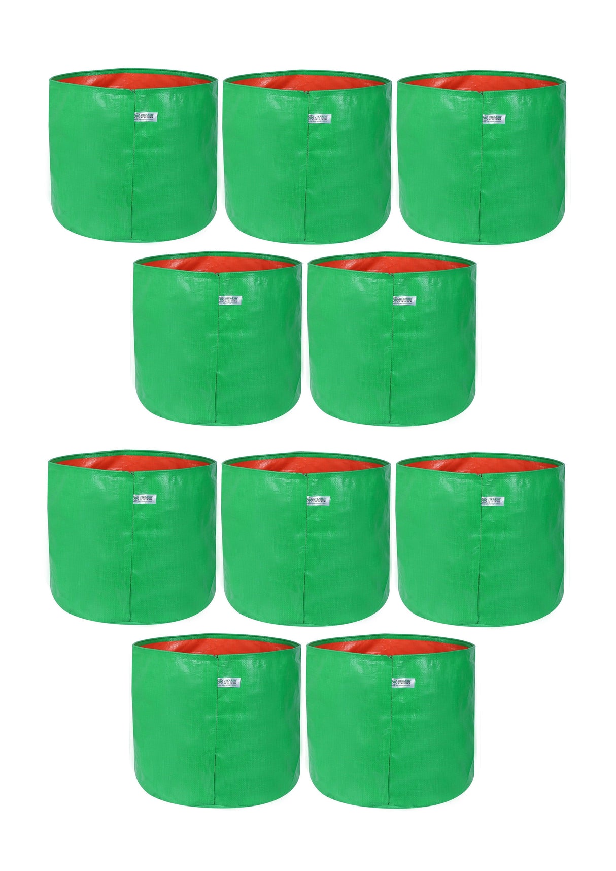 200 GSM Green HDPE Grow Bags- 12 X 12 Inch - Utkarsh Agrochem Pvt ltd. 