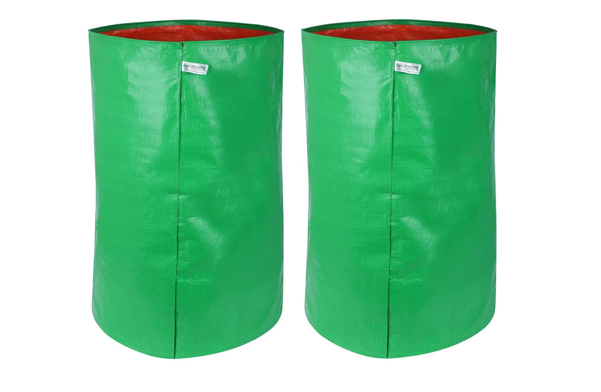 200 GSM Green HDPE Grow Bags- 12 X 24 Inch - Utkarsh Agrochem Pvt ltd. 