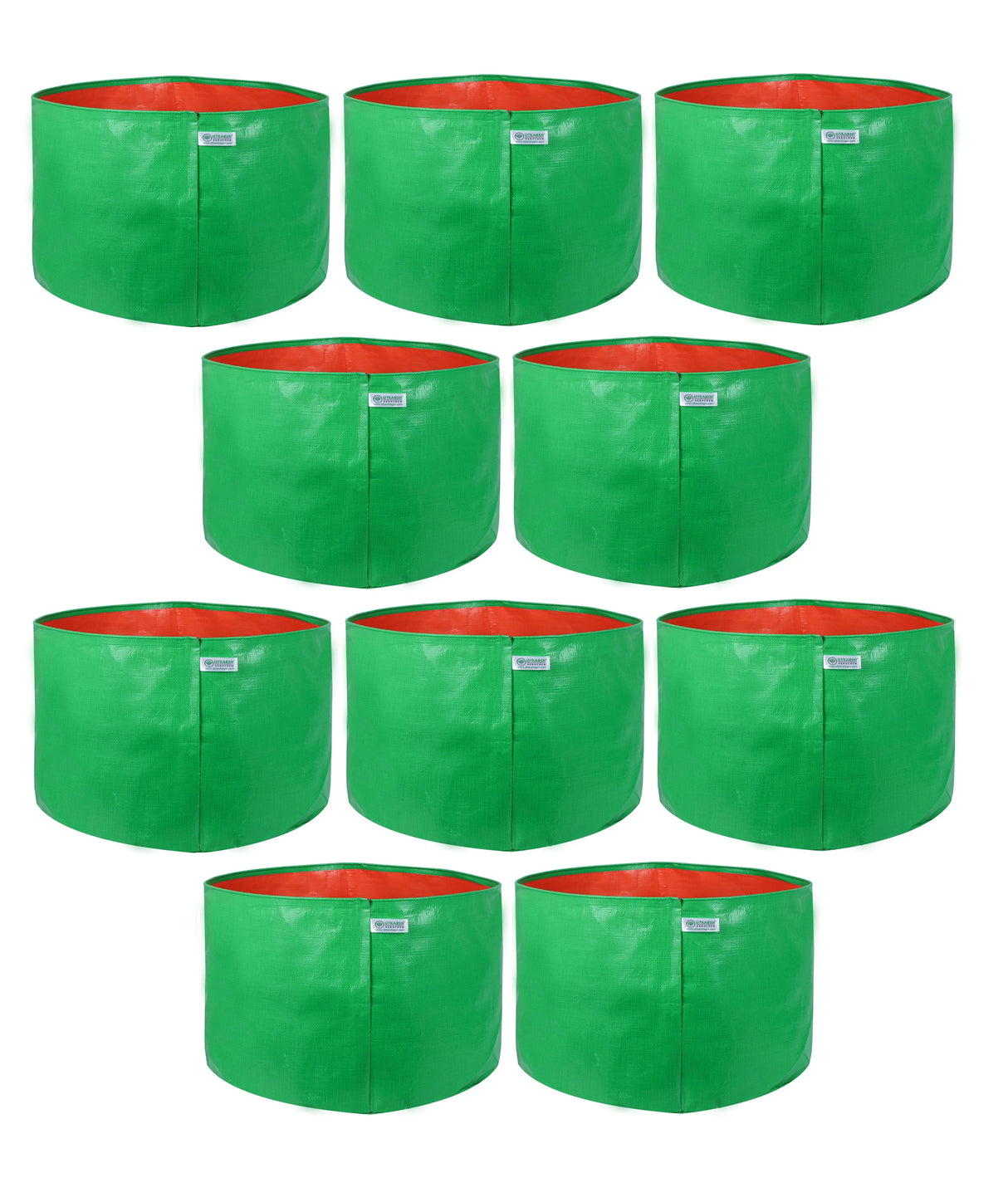 200 GSM Green HDPE Grow Bags- 15 X 12 Inch - Utkarsh Agrochem Pvt ltd. 