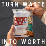 Compost Maker Powder for Home Garden | Fast-Active Natural Organic Waste Decomposer for Kitchen Waste, Vegetable & Fruit Scraps | Easy-to-Use, Odor-Free Compost Starter Powder