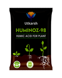 Utkarsh Huminoz-98 Humic Acid (98%) for Plants | Fertilizer for Potted Plants, Home Garden, Growth Enhancer, Soil Conditioner, Improves Root System - Utkarsh Agrochem Pvt ltd. 