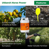 Horse Power - Ammonium Polyphosphate Fertilizer for Plants NPK 10 34 00 For Quick Maturity of Stem & Trunk of Plants & Trees, Enhances Nutrient Uptake, Flowering, Crop Yield & Quality - Utkarsh Agrochem Pvt ltd. 