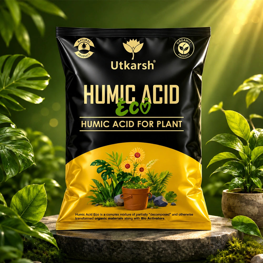 Humic Acid Eco for Plants | Organic Humic & Fulvic Acid Soil Conditioner | Improves Soil Fertility, Root Growth & Nutrient Absorption | Suitable for Agriculture, Gardening & Home Plants