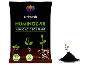 Huminoz-98 Humic Acid (98%) for Plant | Plant Fertilizer for Potted Plants | Plant Growth Enhancer, Soil Conditioner, Improves Plant Root System, Biostimulant