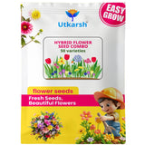 Hybrid Flower Seeds Combo – 50 Varieties | Beautiful Blooming Flowers | All Season Flower Seeds for Home & Garden | Easy to Grow & Low Maintenance | Long Lasting Blooms For Terrace & Balcony