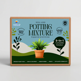 Utkarsh 5-in-1 Soil Less Potting Mixture- Makes 10Kg Fluffy Soil for Plants Home Garden | 3.75 Kg Dry Items- Cocopeat, Vermiculite, Neem Khad, Organic Compost & Perlite - Potting Soil Mix for Plants
