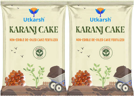 Karanj Cake | Pongamia Cake Powder | Organic Fertilizers Manure for Gardening, All Types of Plants, Flowers, Vegetables & Lawn - Utkarsh Agrochem Pvt ltd. 