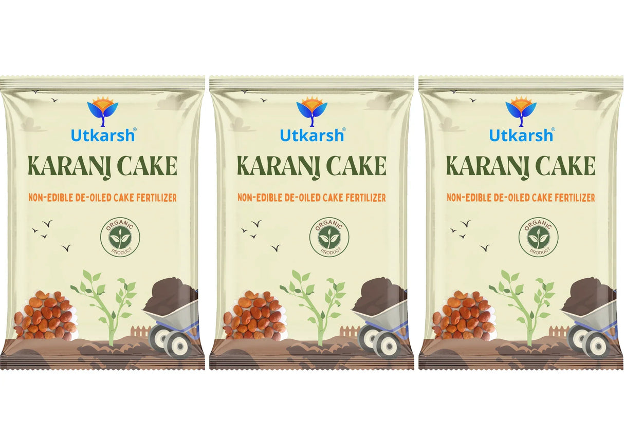 Karanj Cake | Pongamia Cake Powder | Organic Fertilizers Manure for Gardening, All Types of Plants, Flowers, Vegetables & Lawn - Utkarsh Agrochem Pvt ltd. 