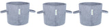 400 GSM Geotextile Fabric Growbags- Light Grey, Pack of 3 - Utkarsh Agrochem Pvt ltd. 
