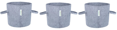 400 GSM Geotextile Fabric Growbags- Light Grey, Pack of 3 - Utkarsh Agrochem Pvt ltd. 