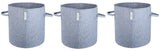 400 GSM Geotextile Fabric Growbags- Light Grey, Pack of 3 - Utkarsh Agrochem Pvt ltd. 