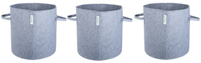 400 GSM Geotextile Fabric Growbags- Light Grey, Pack of 3 - Utkarsh Agrochem Pvt ltd. 