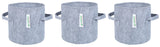 400 GSM Geotextile Fabric Growbags- Light Grey, Pack of 3 - Utkarsh Agrochem Pvt ltd. 