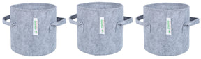 400 GSM Geotextile Fabric Growbags- Light Grey, Pack of 3 - Utkarsh Agrochem Pvt ltd. 