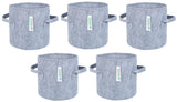 400 GSM Geotextile Fabric Growbags- Light Grey, Pack of 5 - Utkarsh Agrochem Pvt ltd. 