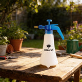 Pressure Spray Bottle for Plants (1 Liter) - White | Efficient Water Spray Bottle with Adjustable Nozzle, Ideal Garden Sprayer for Indoor and Outdoor Plant Care, Pack of 1
