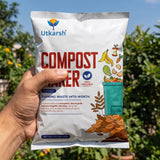 Compost Maker Powder for Home Garden | Fast-Active Natural Organic Waste Decomposer for Kitchen Waste, Vegetable & Fruit Scraps | Easy-to-Use, Odor-Free Compost Starter Powder