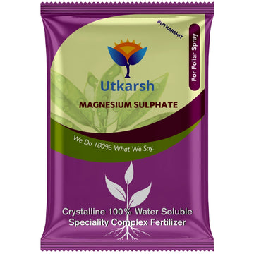 Epsom Salt - Magnesium Sulphate for Plants Growth and Home Garden | 100% Water Soluble Fertilizer | Enhances Photosynthesis & Nutrient Uptake