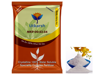 MKP (00:52:34) (Mono Potassium Phosphate- KH2PO4, 100% Water Soluble Complex Fertilizer, Foliar Spray Nutrition) Bumper Flowering & Fruiting, Increases Quality & Yield in Plants/Home Garden