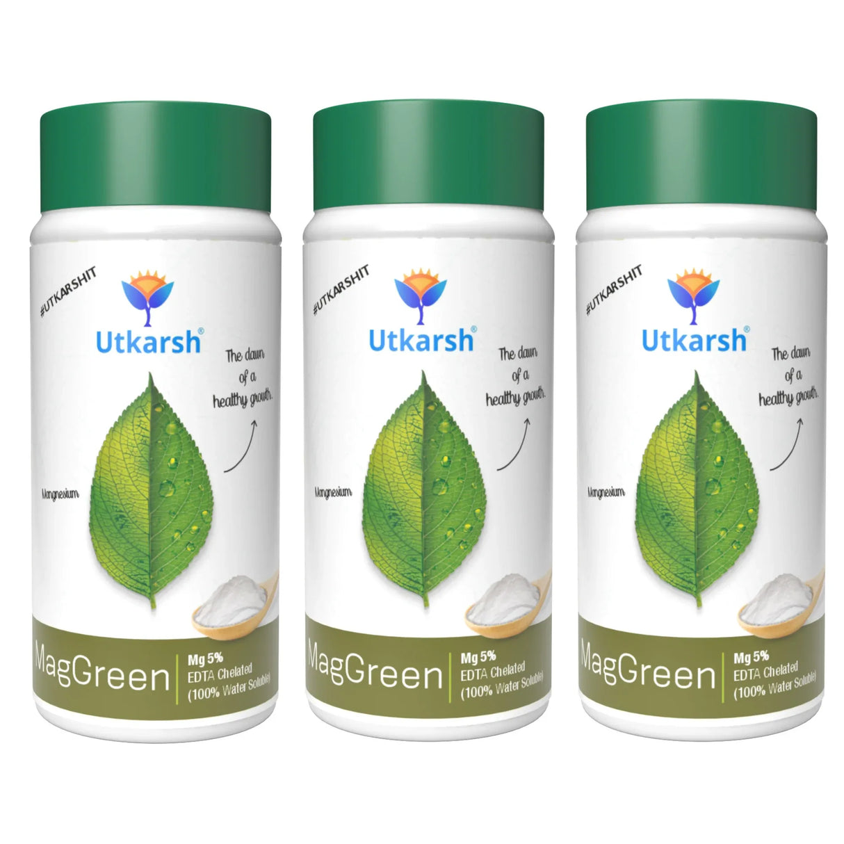 Magnesium - 5% EDTA Chelated Micronutrient, 100% Water Soluble Fertilizers for Plants, Growth Booster for Healthy Green Plants, Crops, Home Garden | MagGreen - Utkarsh Agrochem Pvt ltd. 