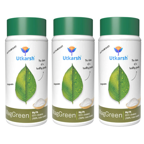 Magnesium - 5% EDTA Chelated Micronutrient, 100% Water Soluble Fertilizers for Plants, Growth Booster for Healthy Green Plants, Crops, Home Garden | MagGreen - Utkarsh Agrochem Pvt ltd. 