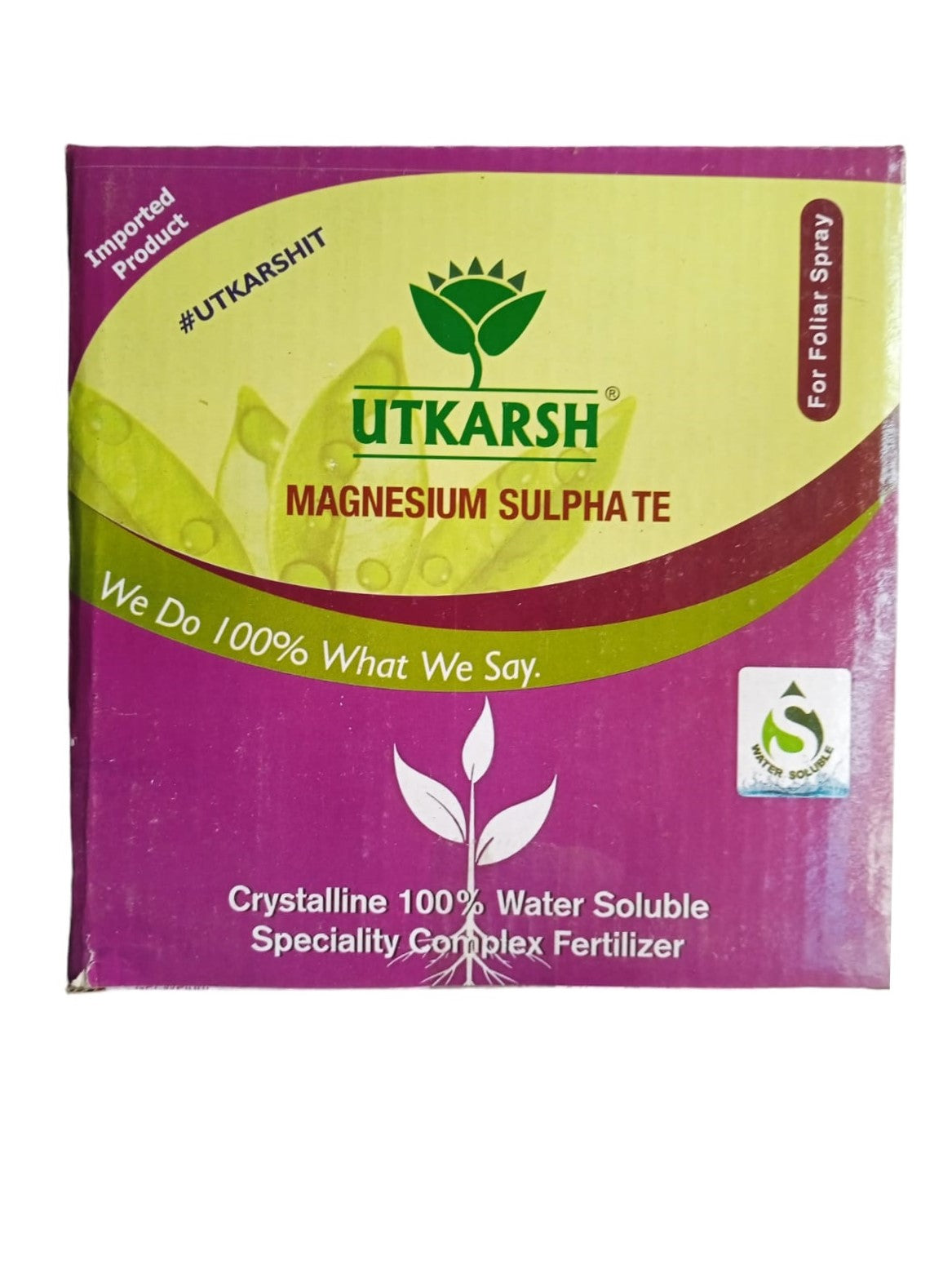 Utkarsh Magnesium Sulphate (Epsom Salt)(MgSO4.7H2O) (100% Water Soluble Fertilizer)
