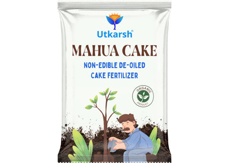 Mahua Oil Cake Fertilizer for Plants | Organic Compost Powder for Home Garden, Manure for Flowers, Vegetables & Lawn - Utkarsh Agrochem Pvt ltd. 