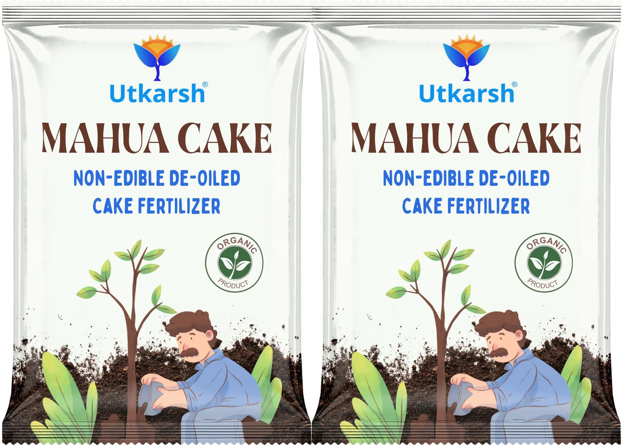 Mahua Oil Cake Fertilizer for Plants | Organic Compost Powder for Home Garden, Manure for Flowers, Vegetables & Lawn - Utkarsh Agrochem Pvt ltd. 