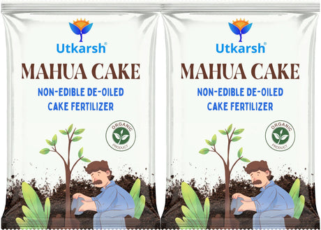 Mahua Oil Cake Fertilizer for Plants | Organic Compost Powder for Home Garden, Manure for Flowers, Vegetables & Lawn - Utkarsh Agrochem Pvt ltd. 