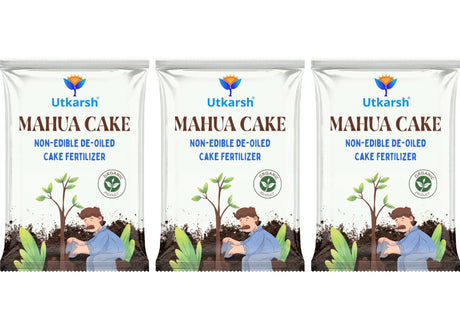 Mahua Oil Cake Fertilizer for Plants | Organic Compost Powder for Home Garden, Manure for Flowers, Vegetables & Lawn - Utkarsh Agrochem Pvt ltd. 