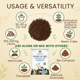 Mahua Oil Cake Fertilizer for Plants | Organic Compost Powder for Home Garden, Manure for Flowers, Vegetables & Lawn - Utkarsh Agrochem Pvt ltd. 