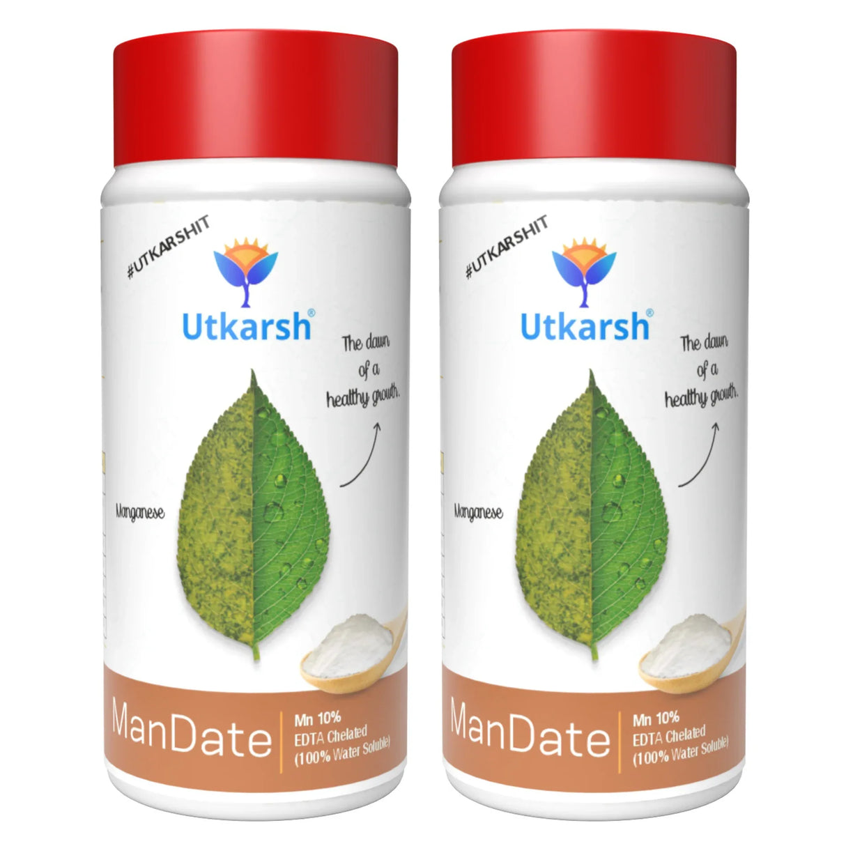 Manganese - 10% EDTA Chelated Micronutrient, 100% Water Soluble Fertilizers for Plants, Resistance to Root Pathogens, Enhances & Boosts Plant Growth | ManDate - Utkarsh Agrochem Pvt ltd. 