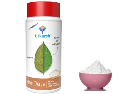 Manganese - 10% EDTA Chelated Micronutrient, 100% Water Soluble Fertilizers for Plants, Resistance to Root Pathogens, Enhances & Boosts Plant Growth | ManDate - Utkarsh Agrochem Pvt ltd. 