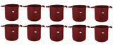 400 GSM Geo Textile Fabric Growbags- Maroon, Pack of 10 - Utkarsh Agrochem Pvt ltd. 