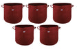 400 GSM Geo Textile Fabric Growbags- Maroon, Pack of 5 - Utkarsh Agrochem Pvt ltd. 