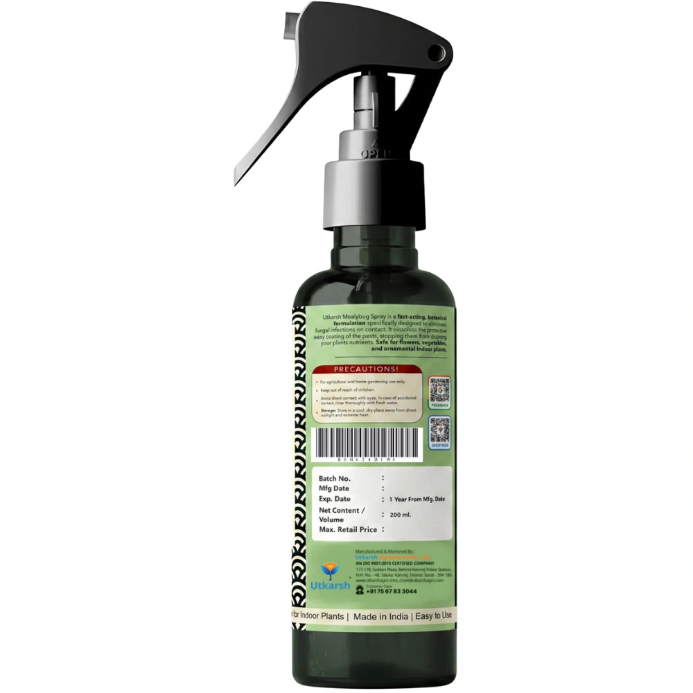 Mealy Bug Fix Spray for Plants | Organic Ready-to-Use Pest Control for Mealybugs, Aphids & Spider Mites | Pet Safe Plant Protection for Indoor Plants, Balcony & Home Garden