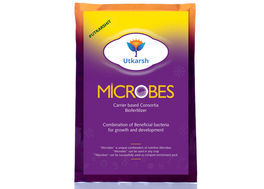 Utkarsh Microbes (Carrier Based Consortia Biofertilizer - Azotobacter, Acetobacter, Rhizobium, Phosphorus Solubilizing Bacteria PSB, Potassium Mobilizing Bacteria KMB) Bio Fertilizer