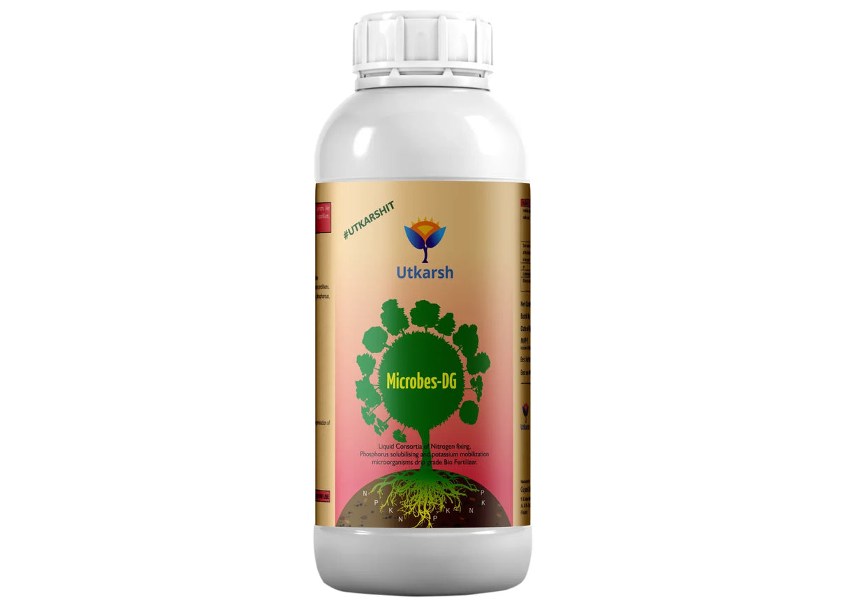 Microbes-DG (Combination of Beneficial Microbes) Bio Fertilizer for Natural NPK, Reduce pH & EC in Soil, Robust Plant Growth & Health, Cost-Effective & Ecofriendly - Utkarsh Agrochem Pvt ltd. 