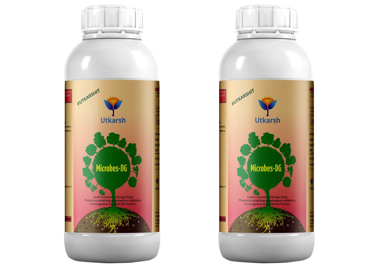 Microbes-DG (Combination of Beneficial Microbes) Bio Fertilizer for Natural NPK, Reduce pH & EC in Soil, Robust Plant Growth & Health, Cost-Effective & Ecofriendly - Utkarsh Agrochem Pvt ltd. 
