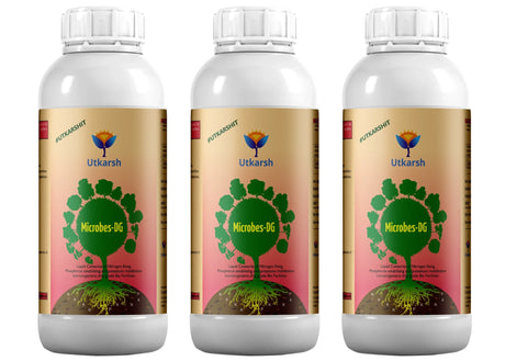 Microbes-DG (Combination of Beneficial Microbes) Bio Fertilizer for Natural NPK, Reduce pH & EC in Soil, Robust Plant Growth & Health, Cost-Effective & Ecofriendly - Utkarsh Agrochem Pvt ltd. 