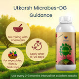 Microbes-DG (Combination of Beneficial Microbes) Bio Fertilizer for Natural NPK, Reduce pH & EC in Soil, Robust Plant Growth & Health, Cost-Effective & Ecofriendly - Utkarsh Agrochem Pvt ltd. 