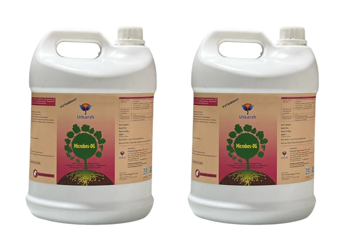 Microbes-DG (Combination of Beneficial Microbes) Bio Fertilizer for Natural NPK, Reduce pH & EC in Soil, Robust Plant Growth & Health, Cost-Effective & Ecofriendly - Utkarsh Agrochem Pvt ltd. 