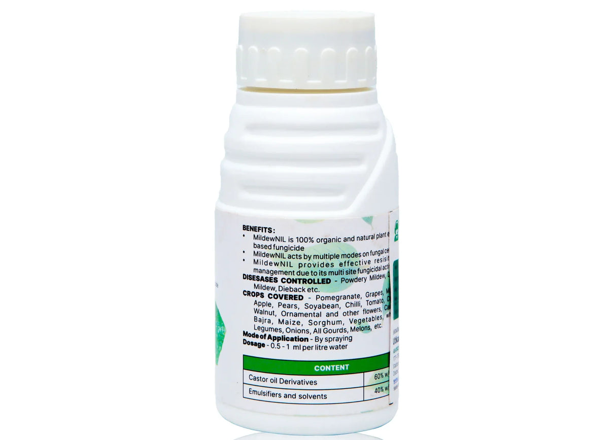 MildewNil - Plant Extract-Based Natural Fungicide - Utkarsh Agrochem Pvt ltd. 