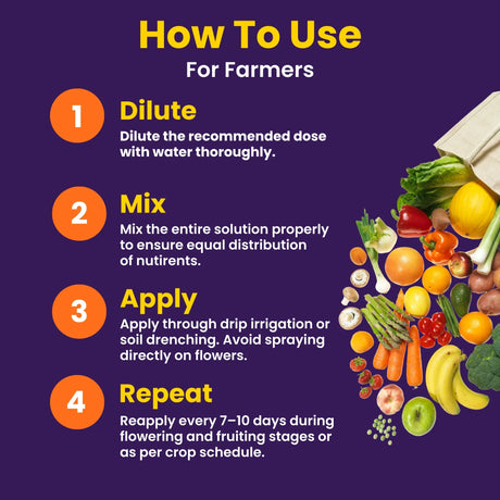 NOP 13 00 45 - Potassium Nitrate, NPK Fertilizers for Plants Growth & Healthy Home Garden | 100% Water Soluble Powder, Growth Boost for Fruits and Flowers - 25 Kg Bag - Utkarsh Agrochem Pvt ltd. 