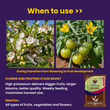 NOP 13 00 45 - Potassium Nitrate, NPK Fertilizers for Plants Growth & Healthy Home Garden | 100% Water Soluble Powder, Growth Boost for Fruits and Flowers - 25 Kg Bag - Utkarsh Agrochem Pvt ltd. 