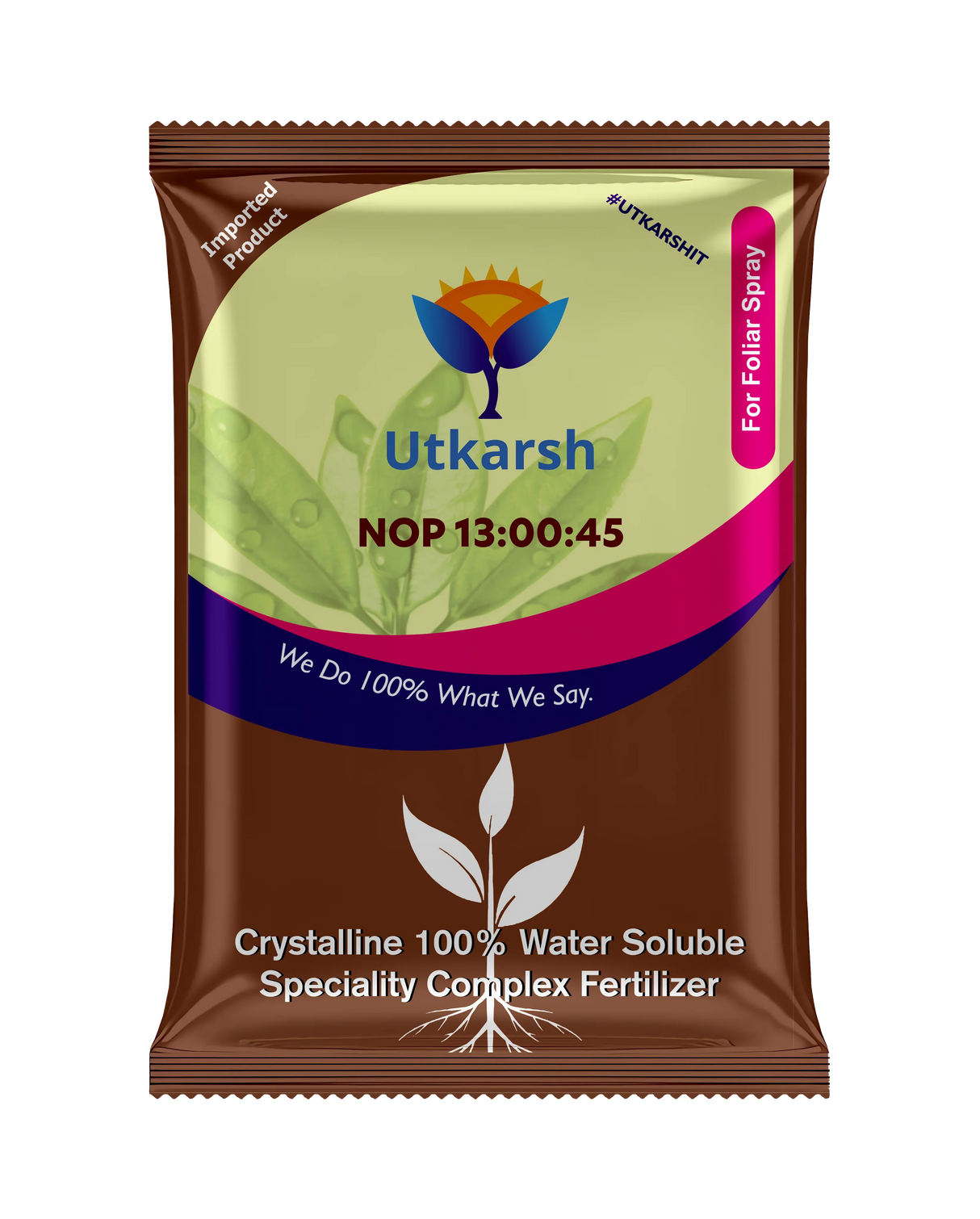 NOP 13 00 45 - Potassium Nitrate, NPK Fertilizers for Plants Growth & Healthy Home Garden | 100% Water Soluble Powder, Growth Boost for Fruits and Flowers - Utkarsh Agrochem Pvt ltd. 