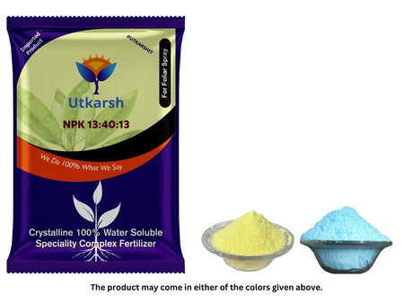NPK 13 40 13 Fertilizers for Plants | 100% Water Soluble Powder | Complete Plant Food and Nutrition for Healthy Home Garden, Growth Boost for Fruits and Flowers - 25 Kg Bag - Utkarsh Agrochem Pvt ltd. 